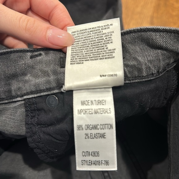 Agolde Women’s Skinny Jeans Black Size 26
